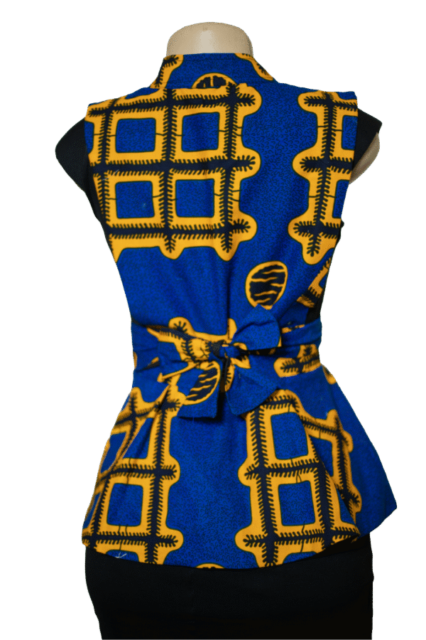 Gilet Kitenge Duanase – Élégant Gilet Inspiré d’Afrique