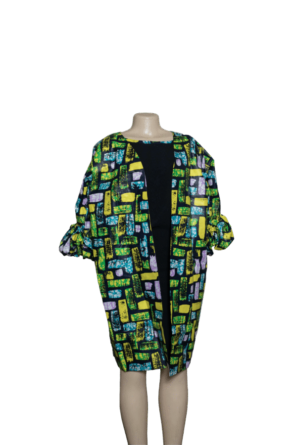 Complet Manteau & Robe en Pagne | Tenue Traditionnelle Africaine élégante