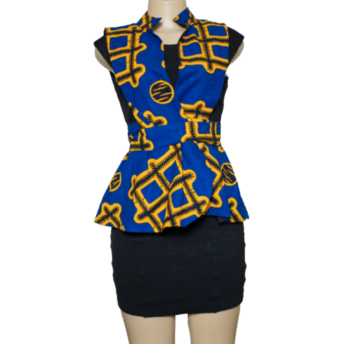 Gilet Kitenge Duanase – Élégant Gilet Inspiré d’Afrique